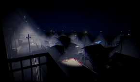 A screenshot of above the store from The Convenience Store