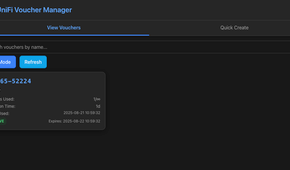 Unifi voucher manager current vouchers