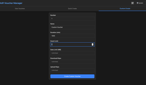 Unifi voucher manager custom voucher