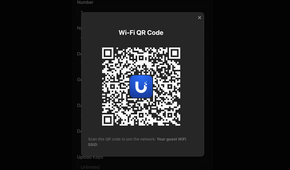 Unifi voucher manager guest QR code