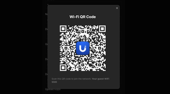 Unifi voucher manager guest QR code