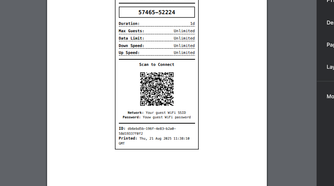 Unifi voucher manager voucher print