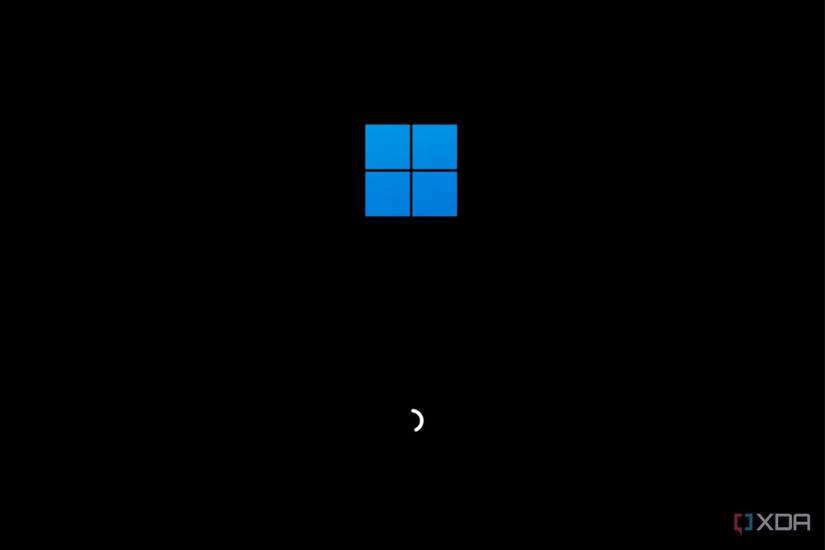 Captura de pantalla que muestra la pantalla de arranque de Windows 11