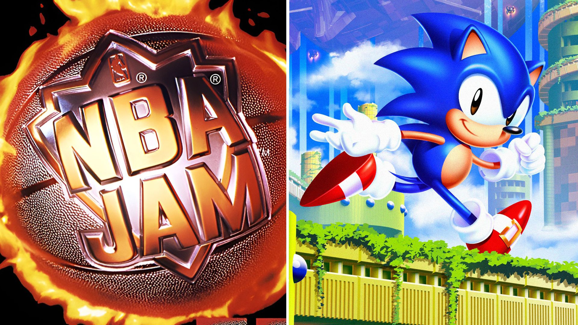 A combination of Sega Genesis games in the 90s