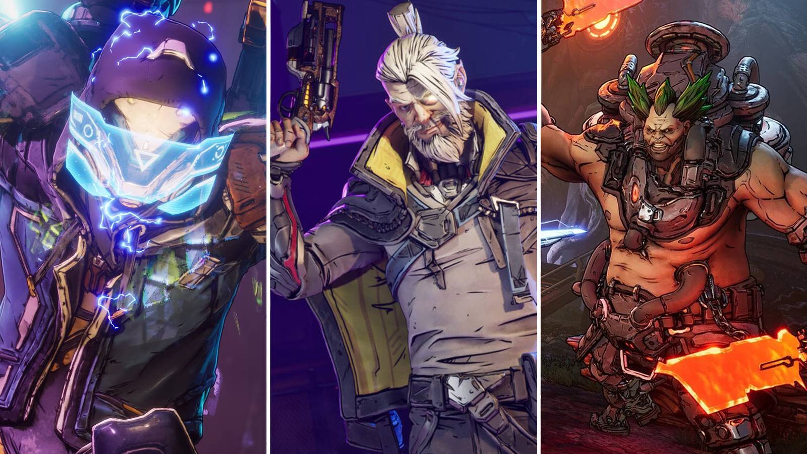 A combination of characters from Borderlands 4