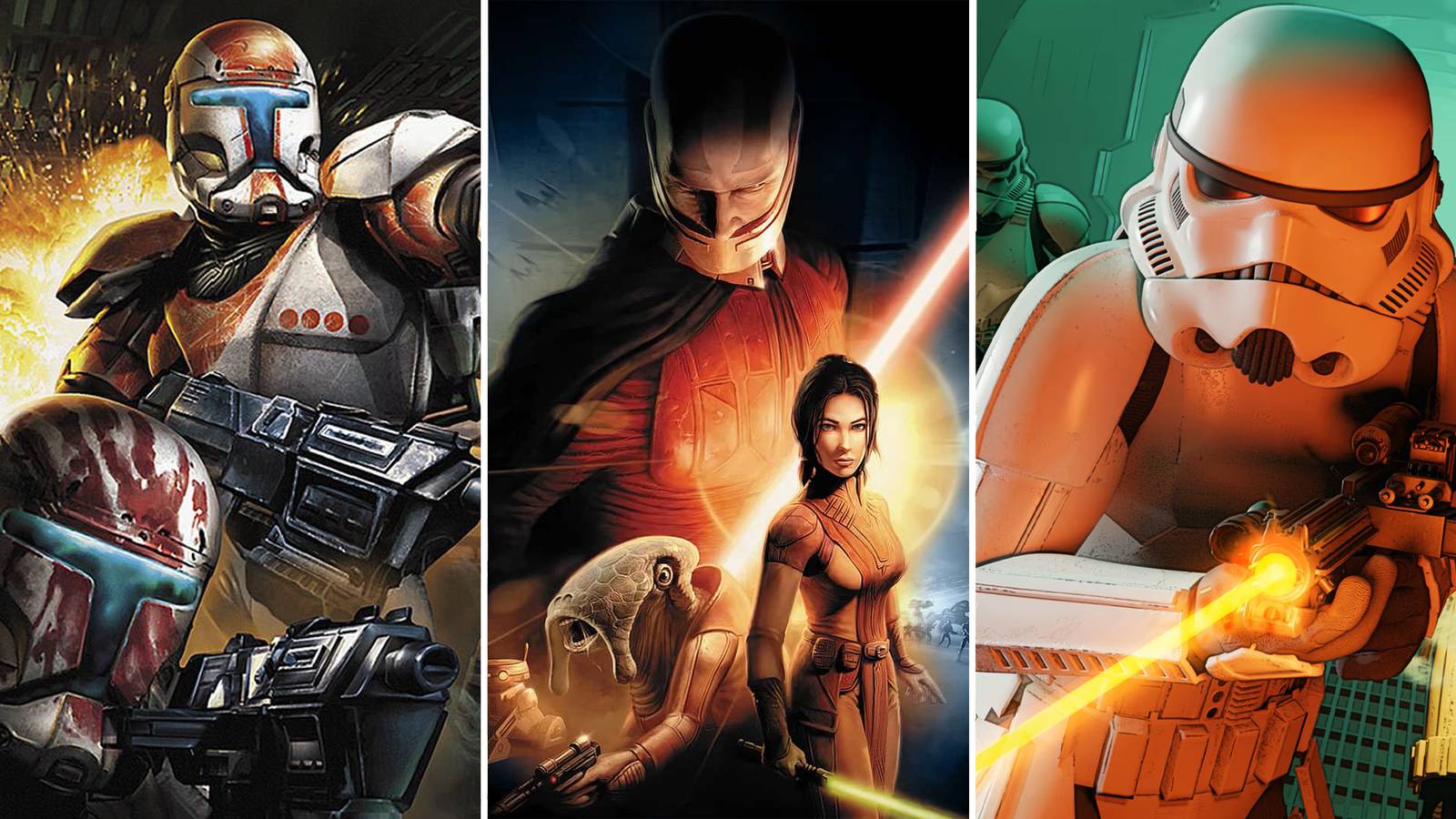 A combination of Star Wars games that were remastered