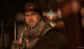Bill talking to Joel in The Last of Us Part I.