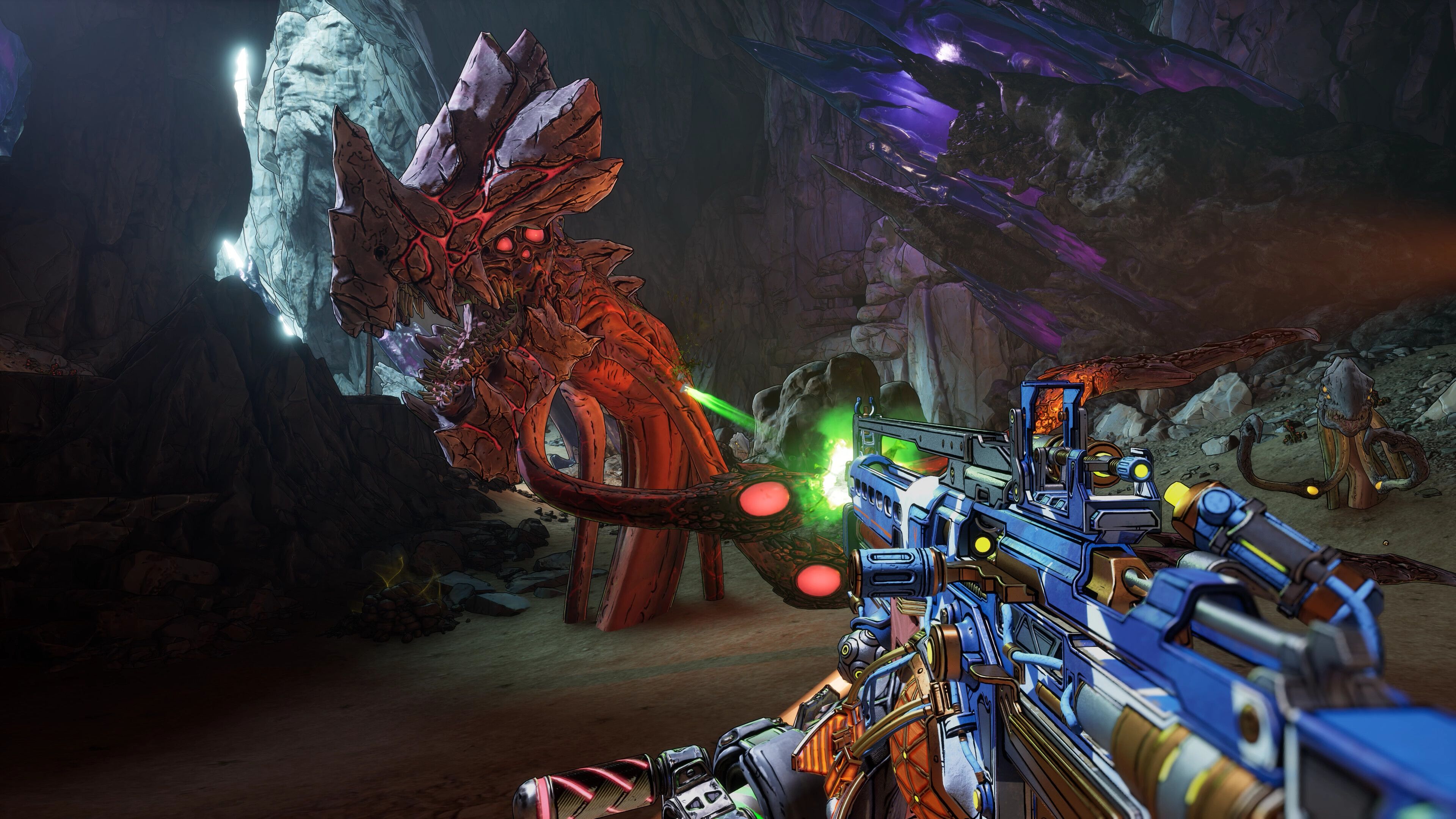 Gameplay screenshot of a boss fight in Borderlands 4.