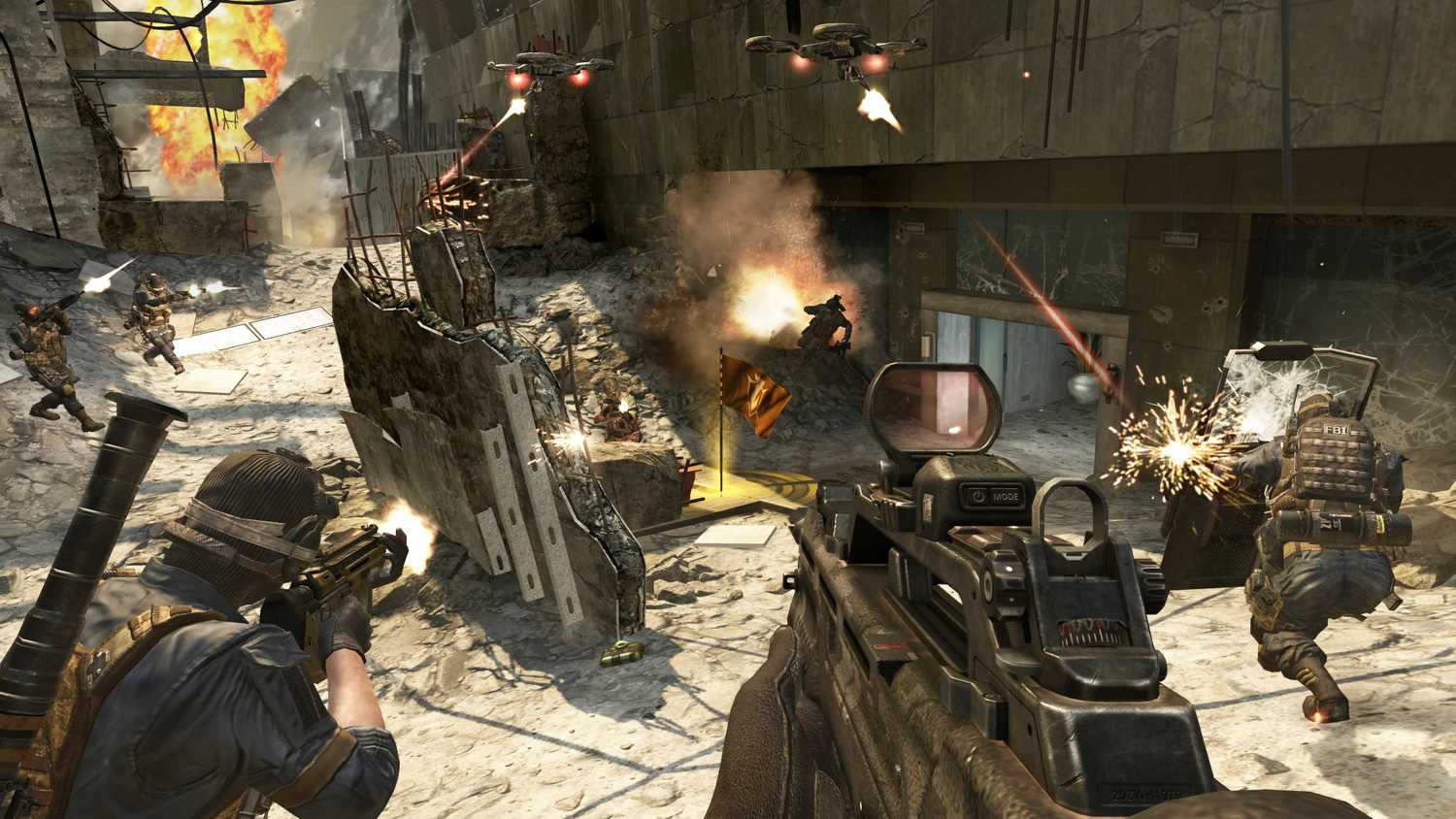 Combat in Call of Duty: Black Ops II.