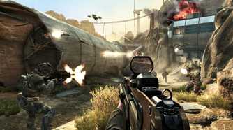A combat screenshot from Call of Duty: Black Ops II.