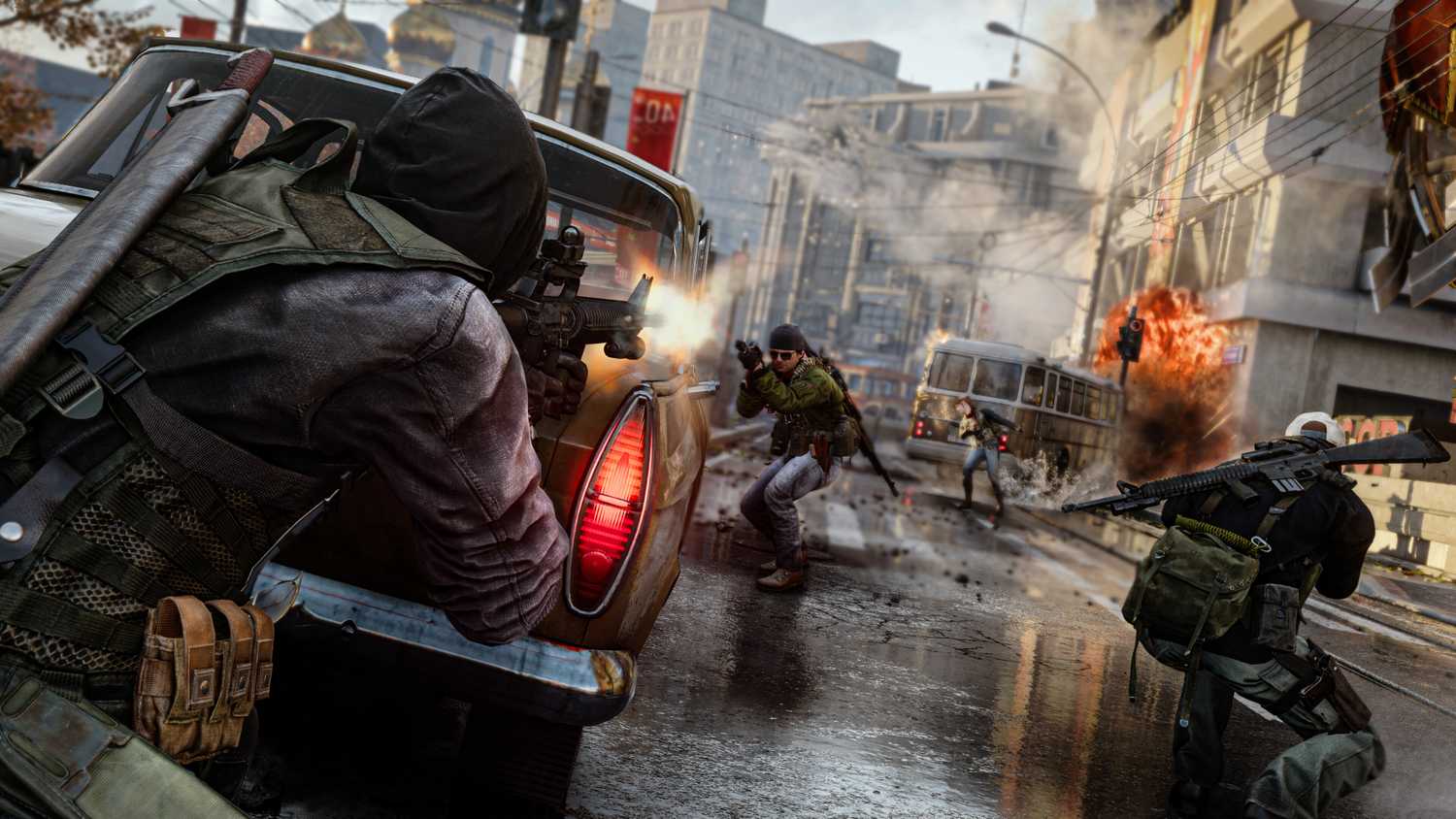 A screenshot of combat from Call of Duty: Black Ops Cold War.