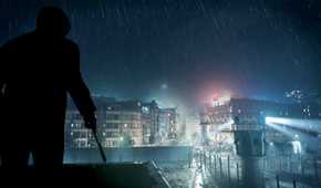 Russell Adler standing in the rain in Call of Duty: Black Ops Cold War.