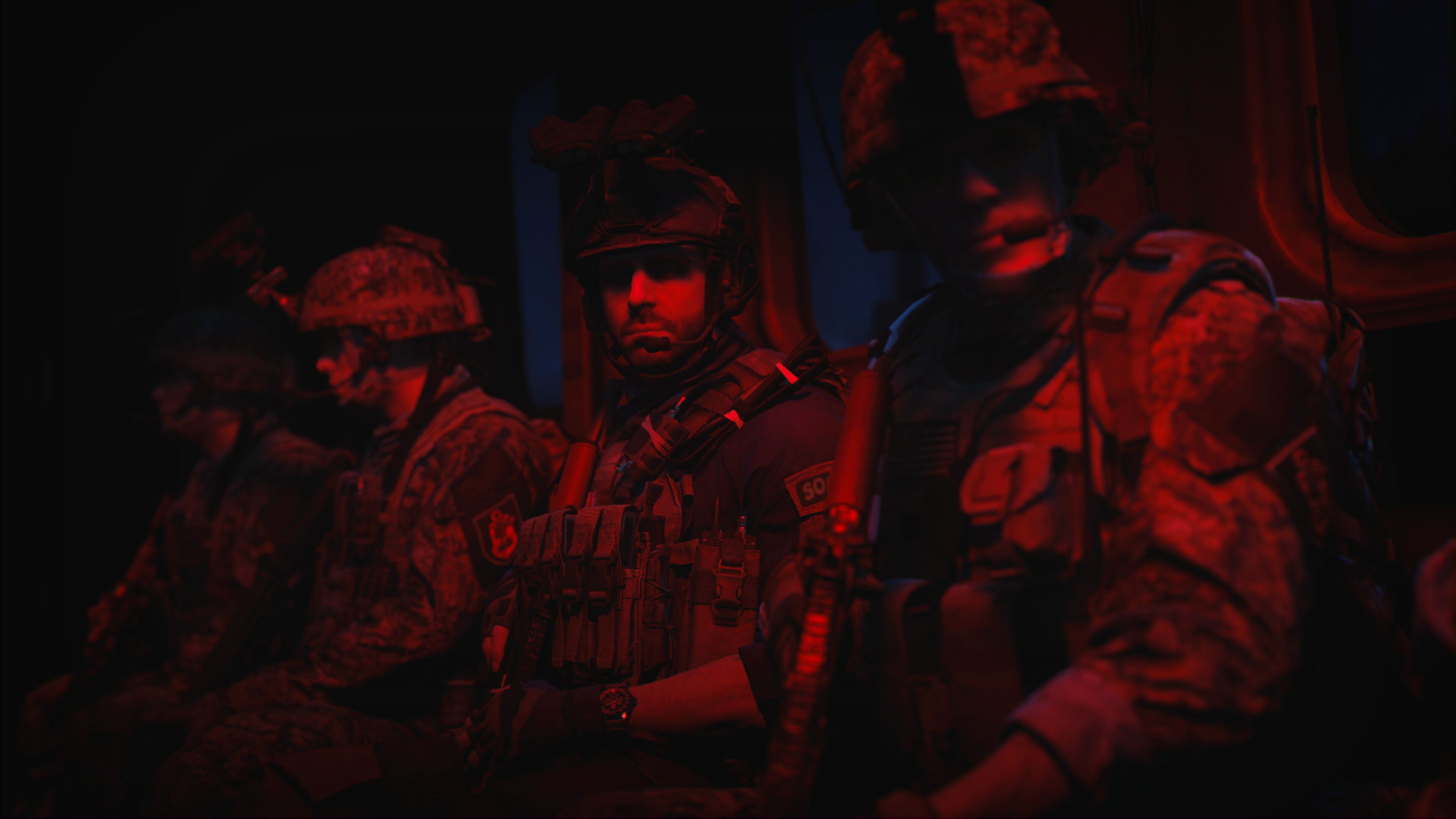 Task Force 141 in a helicopter in Call of Duty: Modern Warfare II.