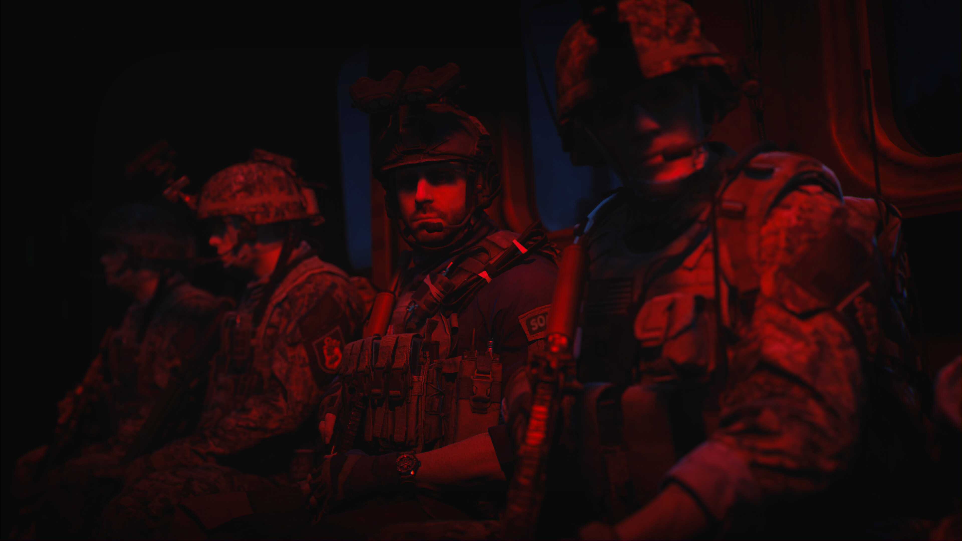 Task Force 141 in a helicopter in Call of Duty: Modern Warfare II.