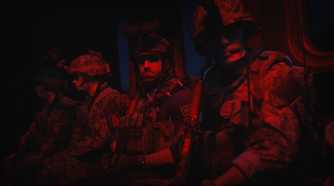 Task Force 141 in a helicopter in Call of Duty: Modern Warfare II.