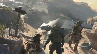 A crashed plane's wreckage in Call of Duty: Modern Warfare III.