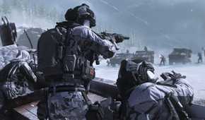 Snow combat in Call of Duty: Modern Warfare III.