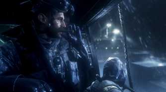 Captain Price lighting up a cigar in Call of Duty 4: Modern Warfare Remastered.