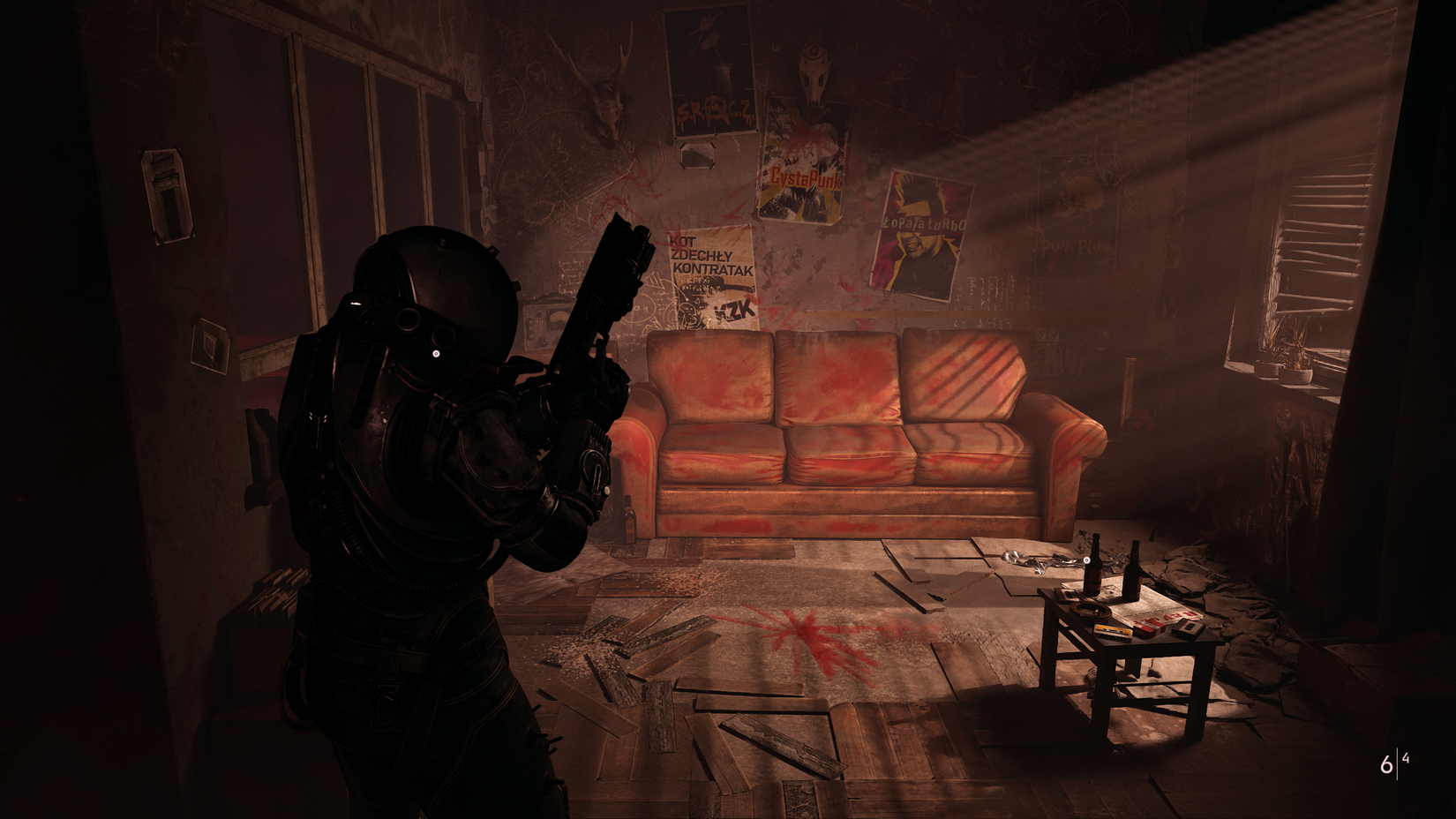 The Traveler inside an apartment in Cronos: The New Dawn.