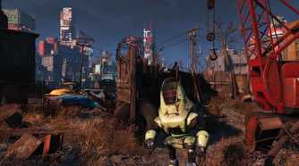 A junkyard in Fallout 4.