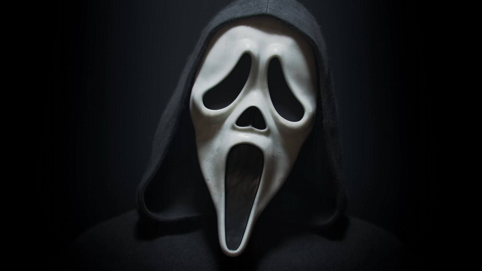 A screenshot of Ghostface in the Mortal Kombat 1 Kombat Pack trailer