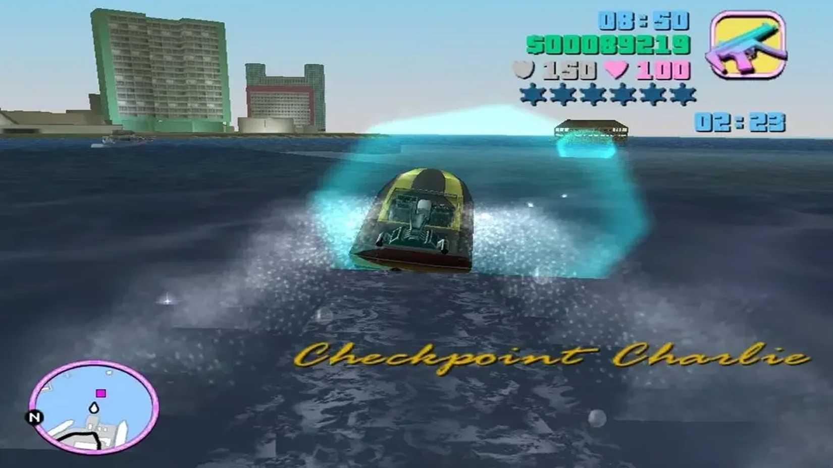 A screenshot of Tommy Vercetti in Grand Theft Auto: Vice City