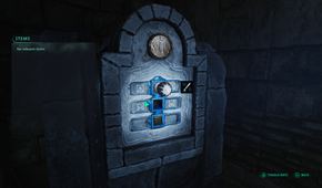 A locked lymbic door in Hell is Us.