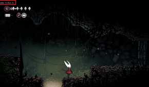 Death Counter on the top-left in Hollow Knight: Silksong.
