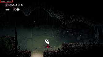 Death Counter on the top-left in Hollow Knight: Silksong.