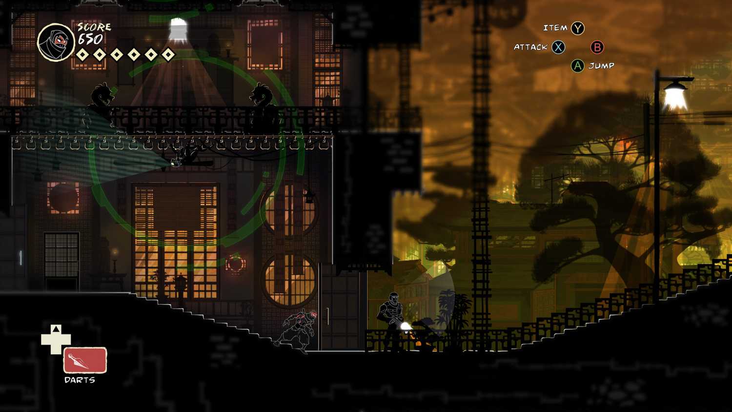 The ninja stalking a guard in Mark of the Ninja.