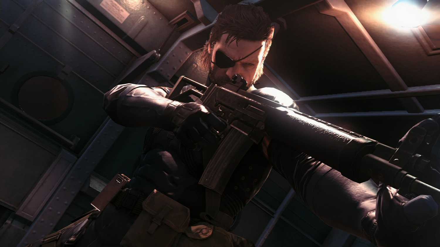 metal-gear-solid-v-ground-zeroes-snake-rifle-aim