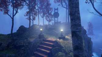 A screenshot from the 2021 remake of Myst.