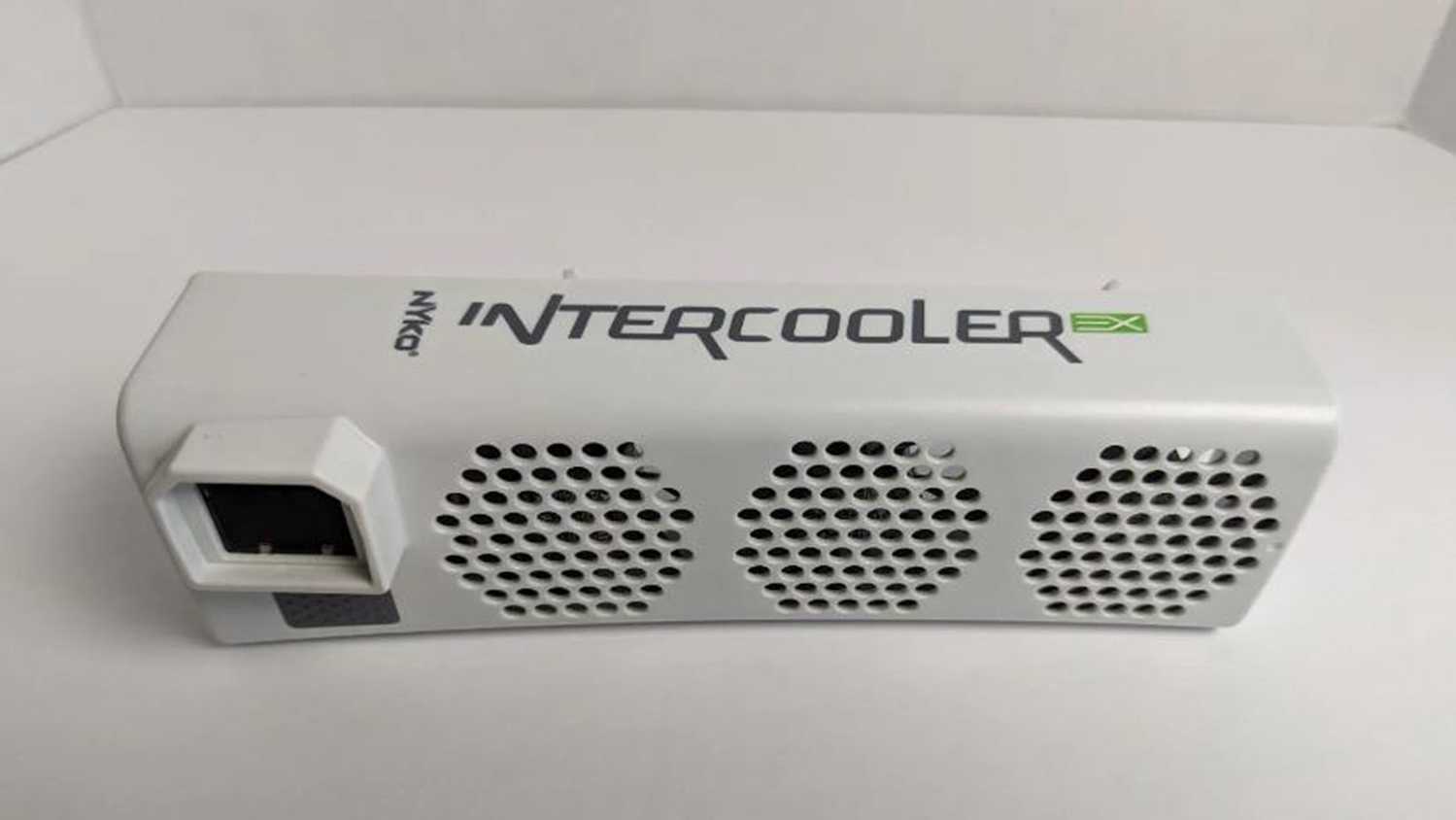 A shot of a Nyko fan accesory for the Xbox 360