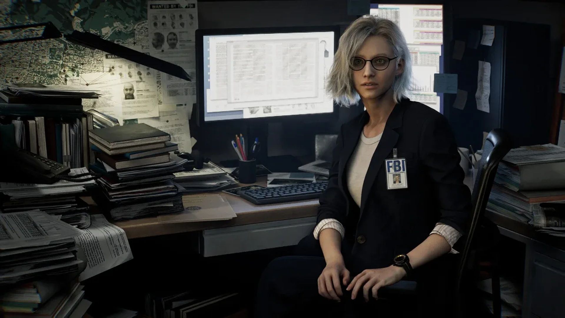 A screenshot of the new protagonist from Resident Evil Requiem