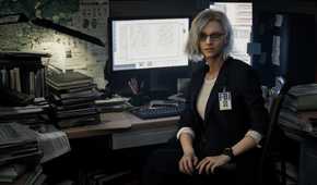 A screenshot of the new protagonist from Resident Evil Requiem