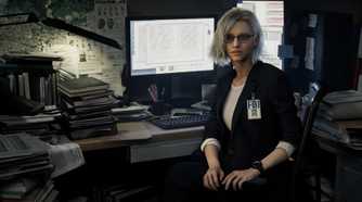 A screenshot of the new protagonist from Resident Evil Requiem
