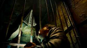 Pyramid Head in the Return to Silent Hill movie.