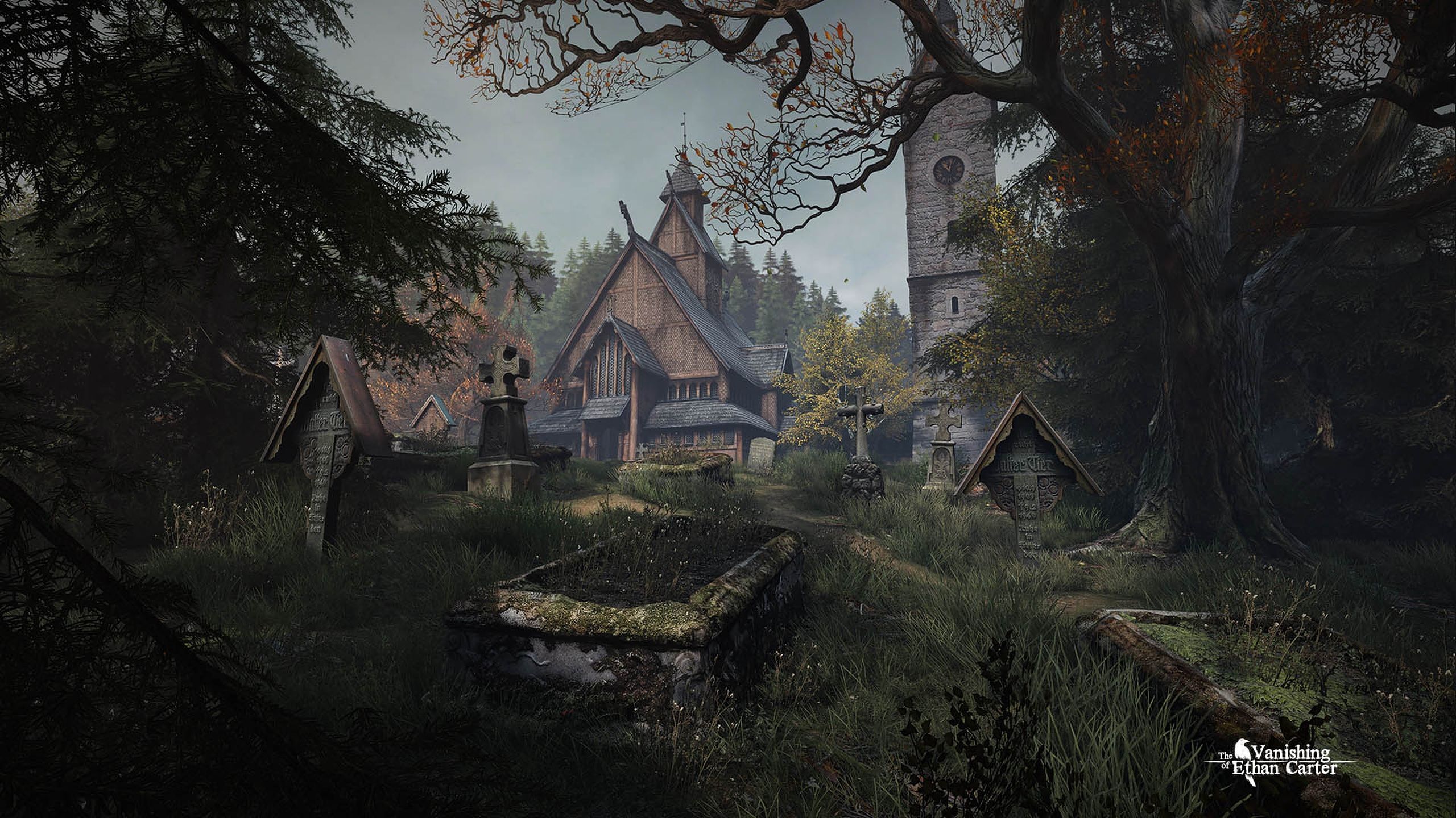 A cemetry in The Vanishing of Ethan Carter.