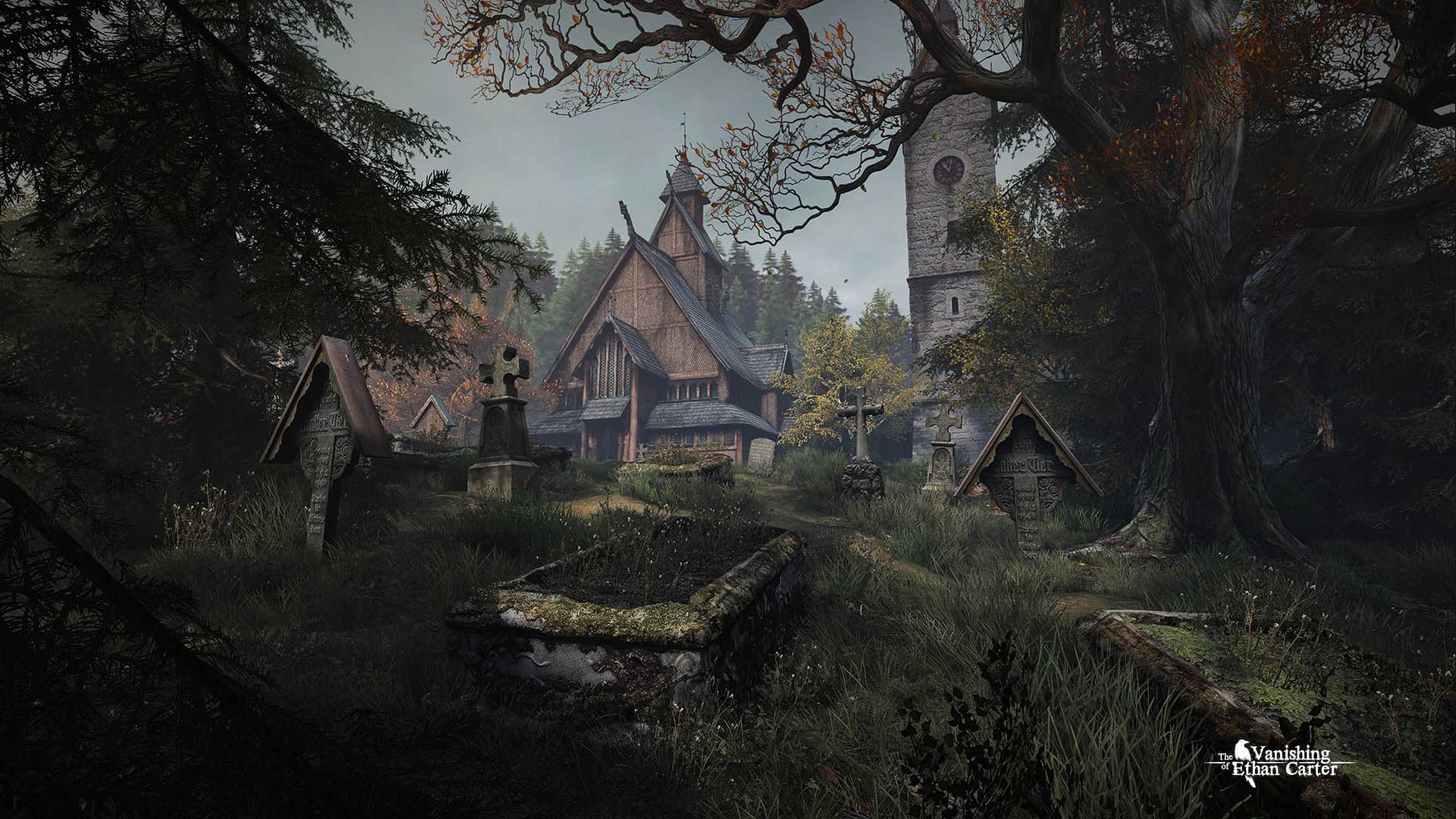 A cemetry in The Vanishing of Ethan Carter.