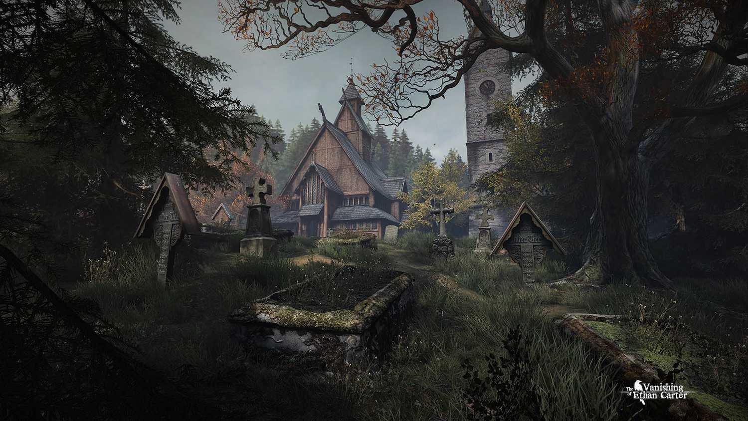 A cemetry in The Vanishing of Ethan Carter.