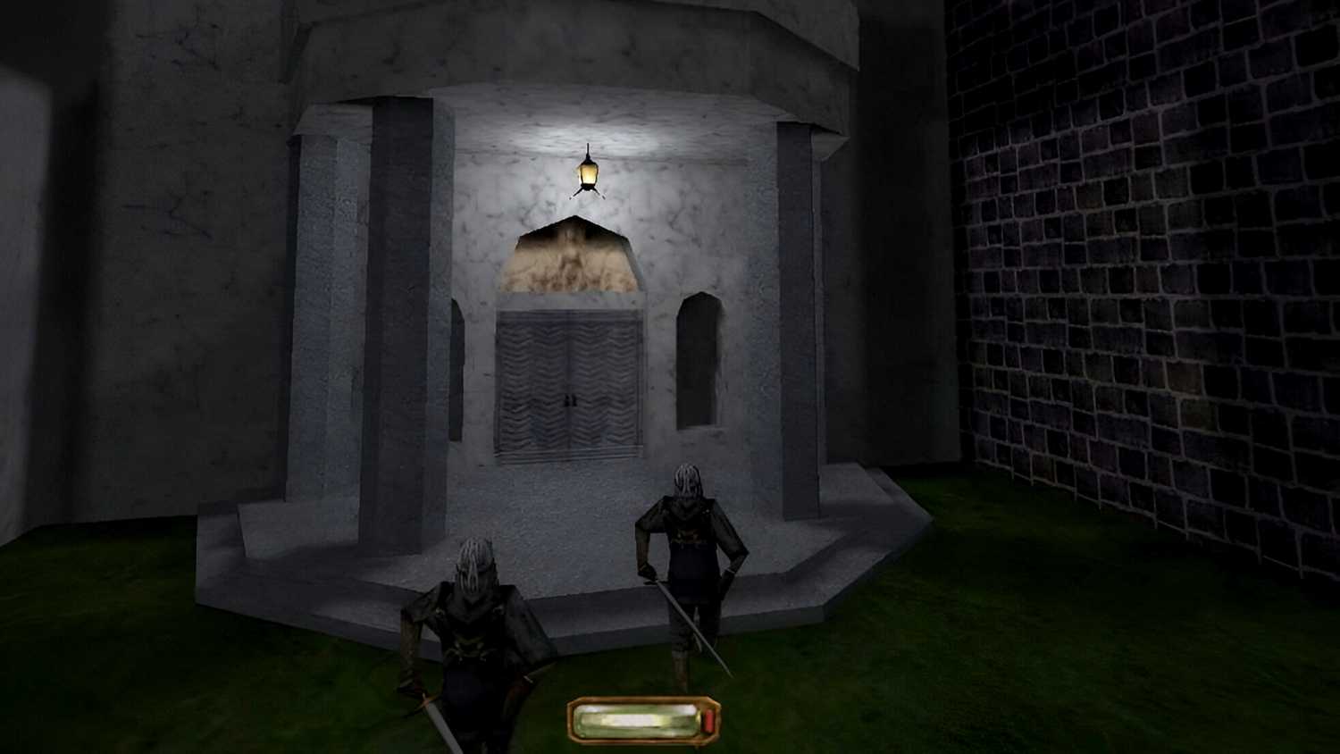 Two guards attacking the player in Thief II: The Metal Age.