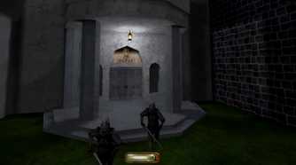 Two guards attacking the player in Thief II: The Metal Age.