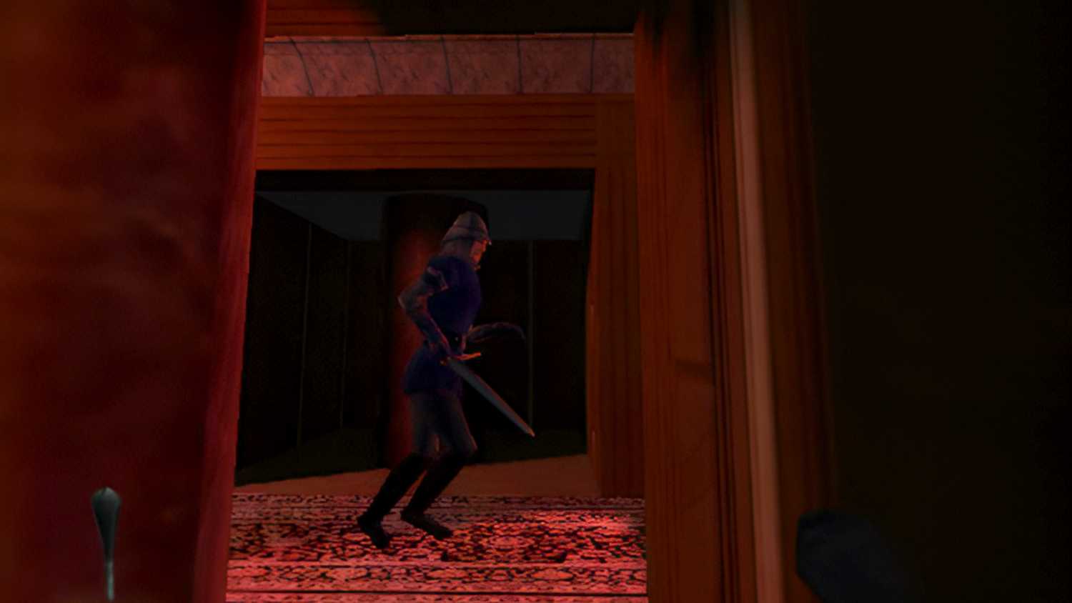Hiding from a guard in Thief II: The Metal Age.