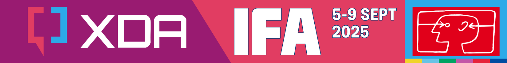 Una pancarta que muestra los logotipos XDA e Ifa