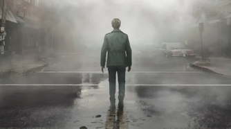 A man walking into the fog