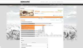 An image of a screenshot from 3DMark's online benchmarking website.