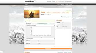 An image of a screenshot from 3DMark's online benchmarking website.