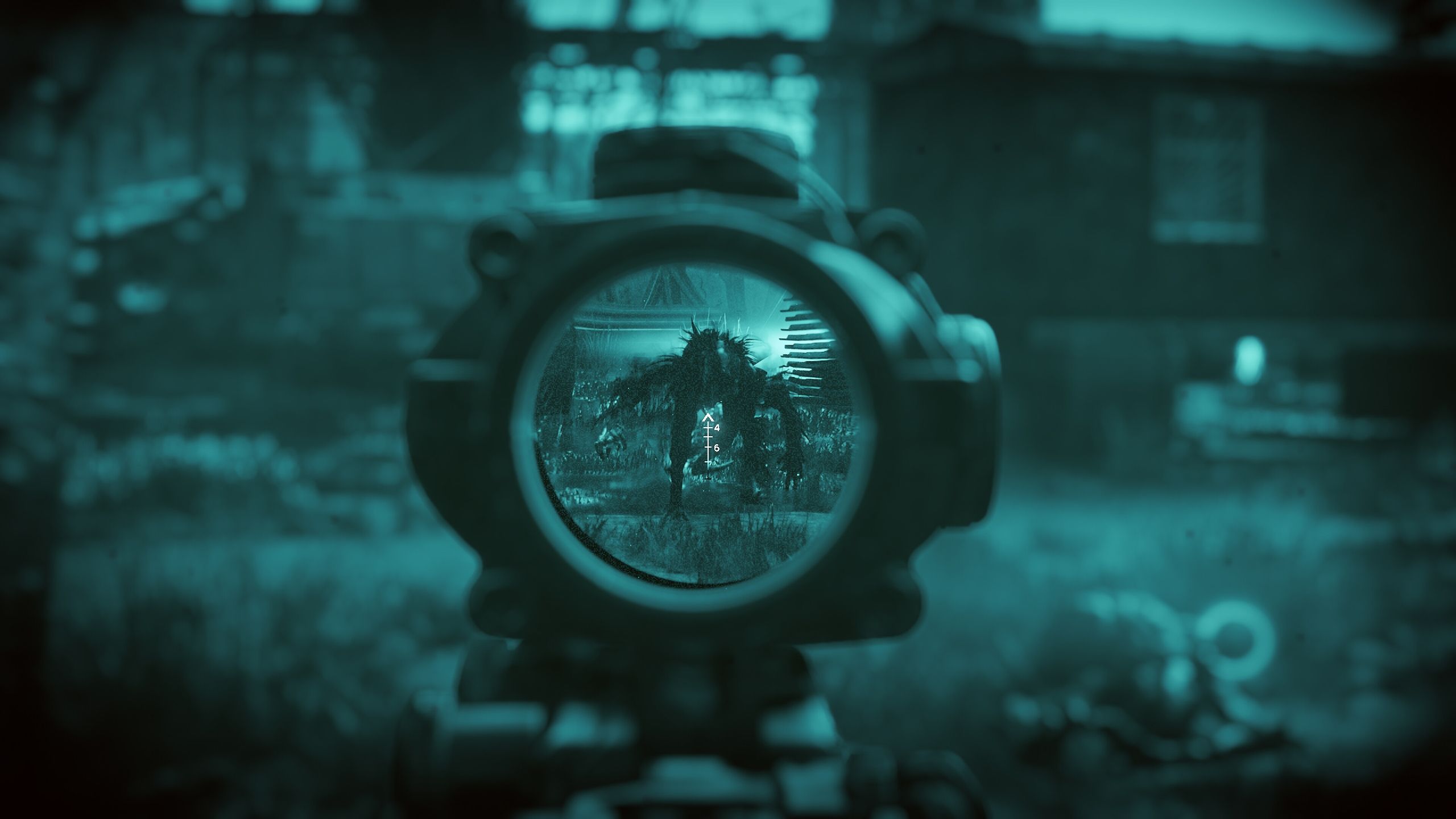 Night-vision gameplay in Active Matter.