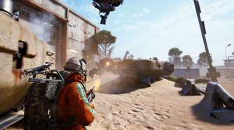 Fighting ARC in Arc Raiders.