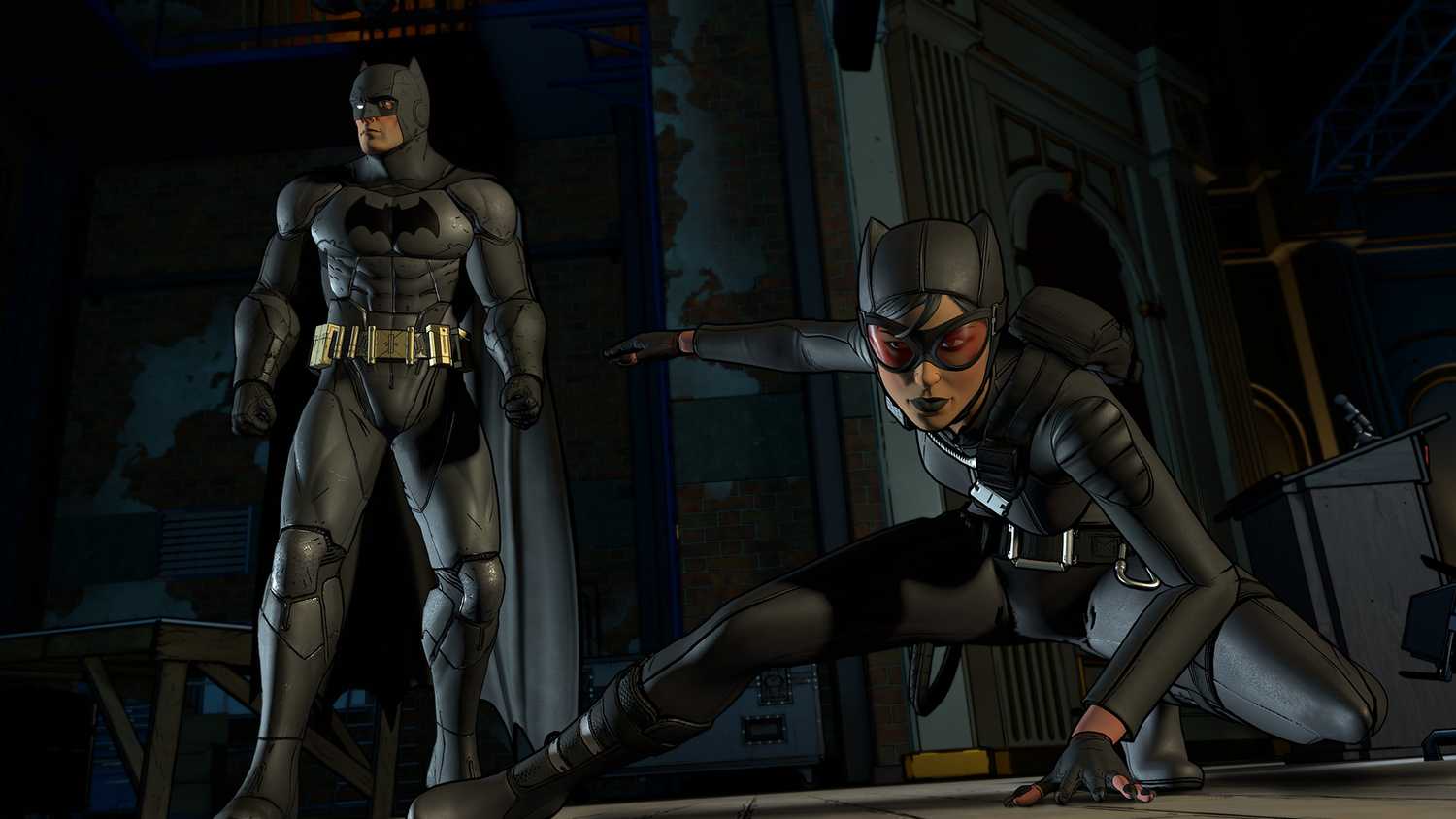 Batman and Catwoman in Batman: The Telltale Series.